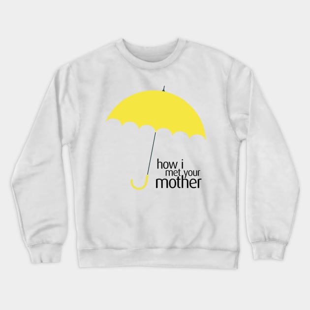 How I Met Your Mother Yellow Umbrella Logo Crewneck Sweatshirt by Ven's Designs